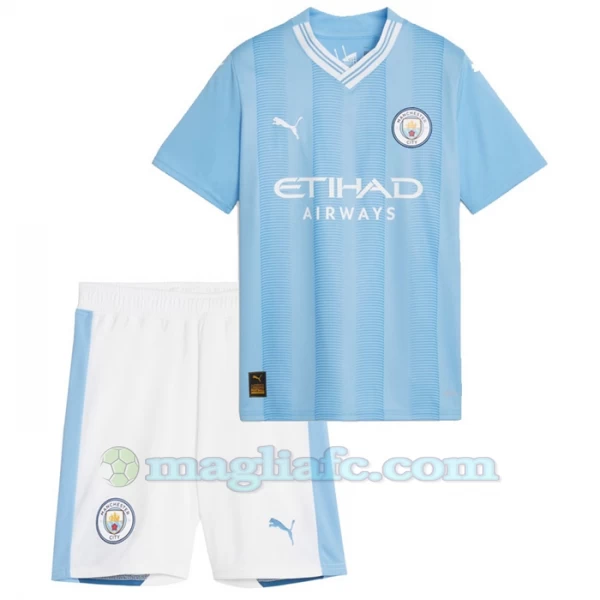 Bambino Maglia Calcio Manchester City Erling Haaland Prima