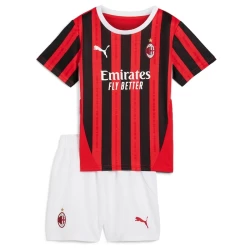 Bambino Maglia Calcio AC Milan 2024-25 Prima (+ Pantaloncini)