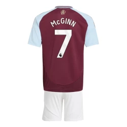 Bambino Maglia Calcio Aston Villa McGinn #7 2024-25 Prima (+ Pantaloncini)