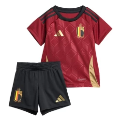 Bambino Maglia Calcio Belgio Europei 2024 Prima (+ Pantaloncini)
