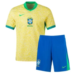 Bambino Maglia Calcio Brasile Copa America 2024 Prima (+ Pantaloncini)