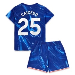 Bambino Maglia Calcio Chelsea FC Moisés Caicedo #25 2024-25 Prima (+ Pantaloncini)