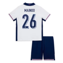 Bambino Maglia Calcio Inghilterra Kobbie Mainoo #26 Europei 2024 Prima (+ Pantaloncini)