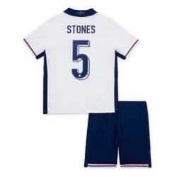 Bambino Maglia Calcio Inghilterra Stones #5 Europei 2024 Prima (+ Pantaloncini)