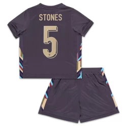 Bambino Maglia Calcio Inghilterra Stones #5 Europei 2024 Trasferta (+ Pantaloncini)