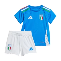 Bambino Maglia Calcio Italia Europei 2024 Prima (+ Pantaloncini)