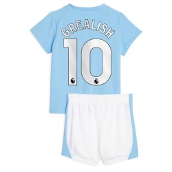 Bambino Maglia Calcio Manchester City Jack Grealish #10 2023-24 Prima (+ Pantaloncini)