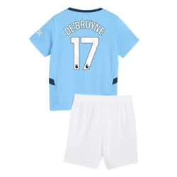 Bambino Maglia Calcio Manchester City Kevin De Bruyne #17 2024-25 Prima (+ Pantaloncini)