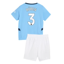 Bambino Maglia Calcio Manchester City Ruben #3 2024-25 Prima (+ Pantaloncini)