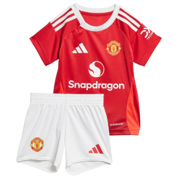 Bambino Maglia Calcio Manchester United 2024-25 Prima (+ Pantaloncini)