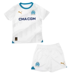 Bambino Maglia Calcio Olympique de Marseille 2023-24 Prima (+ Pantaloncini)