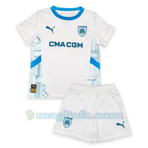 Bambino Maglia Calcio Olympique de Marseille 2024-25 Prima (+ Pantaloncini)