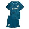 Bambino Maglia Calcio Olympique de Marseille 2024-25 Trasferta (+ Pantaloncini)