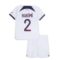 Bambino Maglia Calcio Paris Saint-Germain PSG 2023-24 Achraf Hakimi #2 Trasferta (+ Pantaloncini)