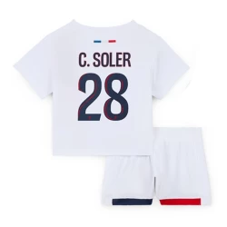 Bambino Maglia Calcio Paris Saint-Germain PSG 2024-25 C.Soler #28 Trasferta (+ Pantaloncini)