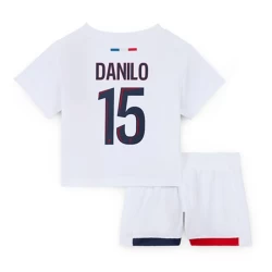 Bambino Maglia Calcio Paris Saint-Germain PSG 2024-25 Danilo #15 Trasferta (+ Pantaloncini)