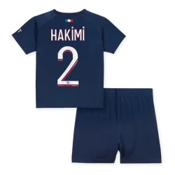 Bambino Maglia Calcio Paris Saint-Germain PSG Achraf Hakimi #2 2023-24 Prima (+ Pantaloncini)