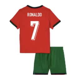 Bambino Maglia Calcio Portogallo Cristiano Ronaldo #7 Europei 2024 Prima (+ Pantaloncini)
