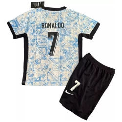 Bambino Maglia Calcio Portogallo Cristiano Ronaldo #7 Europei 2024 Trasferta (+ Pantaloncini)