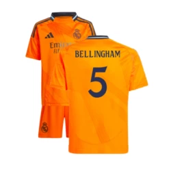 Bambino Maglia Calcio Real Madrid 2024-25 Jude Bellingham #5 Trasferta (+ Pantaloncini)