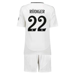 Bambino Maglia Calcio Real Madrid Antonio Rudiger #22 2024-25 Prima (+ Pantaloncini)