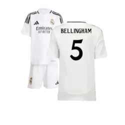 Bambino Maglia Calcio Real Madrid Jude Bellingham #5 2024-25 Prima (+ Pantaloncini)