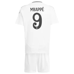 Bambino Maglia Calcio Real Madrid Mbappe #9 2024-25 Prima (+ Pantaloncini)