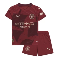 Bambino Maglie Calcio Manchester City 2024-25 Terza (+ Pantaloncini)