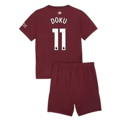 Bambino Maglie Calcio Manchester City Jérémy Doku #11 2024-25 Terza (+ Pantaloncini)