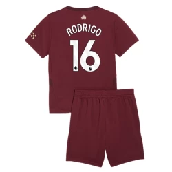 Bambino Maglie Calcio Manchester City Rodrigo #16 2024-25 Terza (+ Pantaloncini)