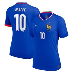 Donna Maglia Calcio Francia Kylian Mbappé #10 Europei 2024 Prima