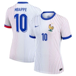 Donna Maglia Calcio Francia Kylian Mbappé #10 Europei 2024 Trasferta