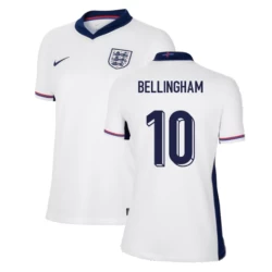 Donna Maglia Calcio Inghilterra Jude Bellingham #10 Europei 2024 Prima