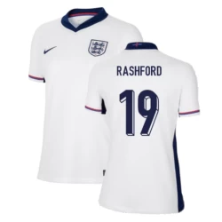 Donna Maglia Calcio Inghilterra Marcus Rashford #19 Europei 2024 Prima