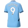 Donna Maglia Calcio Manchester City Erling Haaland #9 2024-25 Prima