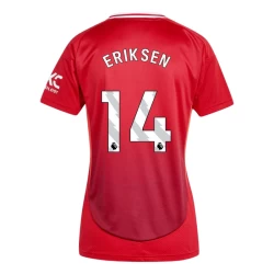 Donna Maglia Calcio Manchester United Christian Eriksen #14 2024-25 Prima