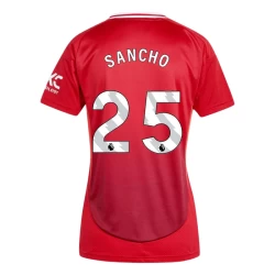 Donna Maglia Calcio Manchester United Jadon Sancho #25 2024-25 Prima