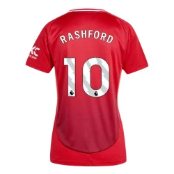 Donna Maglia Calcio Manchester United Marcus Rashford #10 2024-25 Prima