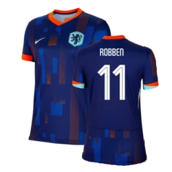 Donna Maglia Calcio Olanda Arjen Robben #11 Europei 2024 Trasferta