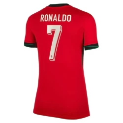 Donna Maglia Calcio Portogallo Cristiano Ronaldo #7 Europei 2024 Prima