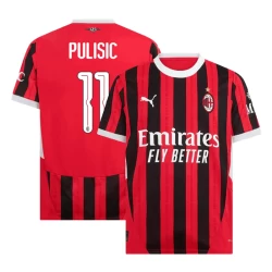 Maglia Calcio AC Milan Christian Pulisic #11 2024-25 UCL Prima Uomo
