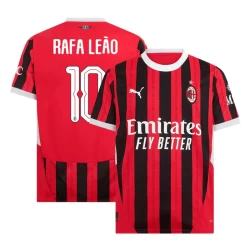 Maglia Calcio AC Milan Rafa Leao #10 2024-25 UCL Prima Uomo