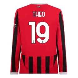 Maglia Calcio AC Milan Theo Hernández #19 2024-25 Prima Uomo Manica Lunga