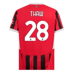 Maglia Calcio AC Milan Thiaw #28 2024-25 Prima Uomo