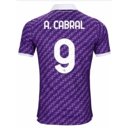 Maglia Calcio ACF Fiorentina A. Cabral #9 2023-24 Prima Uomo