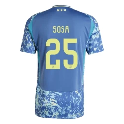 Maglia Calcio AFC Ajax Amsterdam 2024-25 Sosa #25 Trasferta Uomo