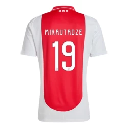 Maglia Calcio AFC Ajax Amsterdam Georges Mikautadze #19 2024-25 Prima Uomo