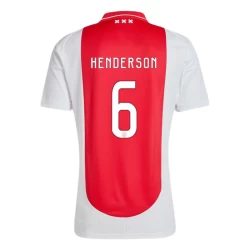 Maglia Calcio AFC Ajax Amsterdam Henderson #6 2024-25 Prima Uomo