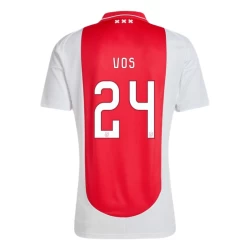 Maglia Calcio AFC Ajax Amsterdam Vos #24 2024-25 Prima Uomo