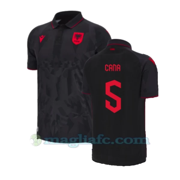 Maglia Calcio Albania Cana #5 Europei 2024 Terza Uomo